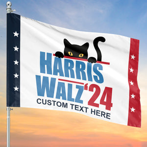 Cats For Kamala Harris 2024 Flag | Harris Walz Flag | Democrat Garden Flag House Flag T1590 - KH2