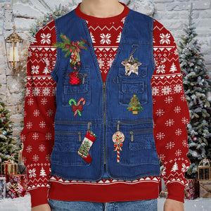 Custom Photo Ugly Sweater | Personalized All-Over-Printed Sweatshirt | Christmas Gift For Dog Lovers Cat Lovers 683583