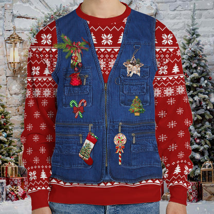 Custom Photo Ugly Sweater | Personalized All-Over-Printed Sweatshirt | Christmas Gift For Dog Lovers Cat Lovers 683583