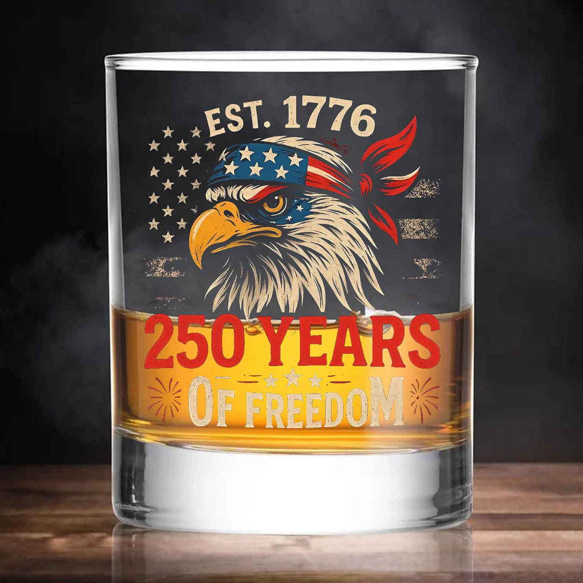 250 Years Of Freedom Whiskey Glass | Happy 250th Birthday USA Whiskey Glass Beer Glass 683730