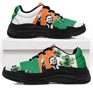 Trump Irish Flag Chunky Shoes | Trump Unisex Shoes | St. Patrick's Day Shoes | Chunky Shoes 681941 - GOP