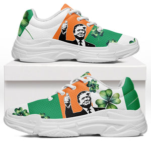 Trump Irish Flag Chunky Shoes | Trump Unisex Shoes | St. Patrick's Day Shoes | Chunky Shoes 681941 - GOP