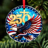 250 Years Of America Eagle Glass Ornament | America 250 Anniversary | Happy 250th Birthday USA | Patriotic 4th Of July Glass Ornament For Christmas Decor 682738