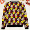 Custom Face Christmas Sweatshirt, Personalized Photo Softball Sweater, Christmas All-Over-Printed Sweatshirt 682643
