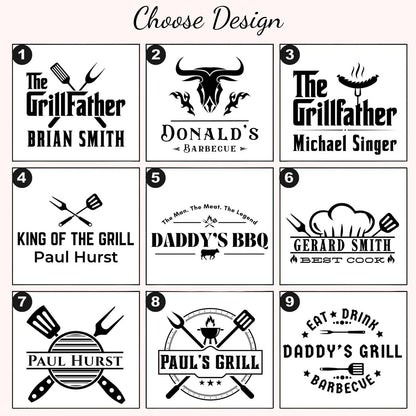 Personalized Grilling Cutting Board | Custom Grill Board | BBQ Cutting Board | Wooden Gift For Men, Dad, Grandpa 683767