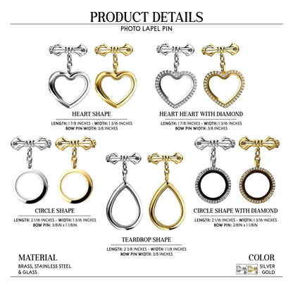 Custom Memorial Photo Pin For Graduation | Personalized Memorial Pin | Custom Photo Charm 684868