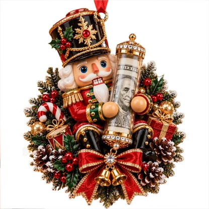 Custom Name Christmas Money Holder Ornament, Cute Festive Acrylic Cash Envelope Gift Holder Tree Hanging Pendant 686940 WFD