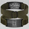Custom The Man The Myth The Legend Nylon Bracelet for Men | Personalized Nylon Wristbands | Stocking Stuffers For Man 683903