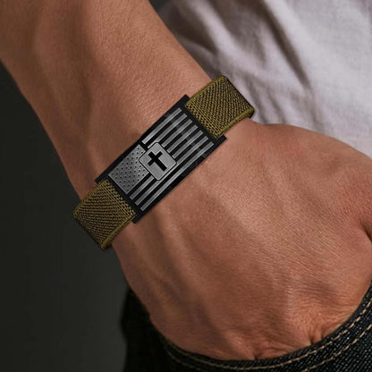 Custom The Man The Myth The Legend Nylon Bracelet for Men | Personalized Nylon Wristbands | Stocking Stuffers For Man 683903