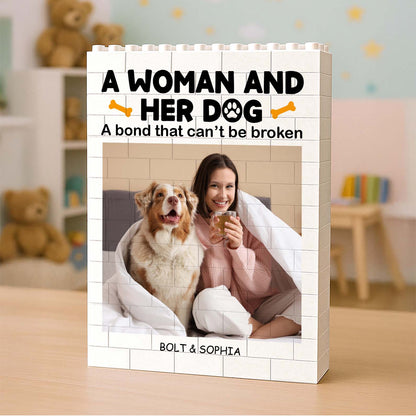 Custom Photo Building Brick Blocks | A Bond That Can't be Broken | Personalized Gift For Mother's Day 684294