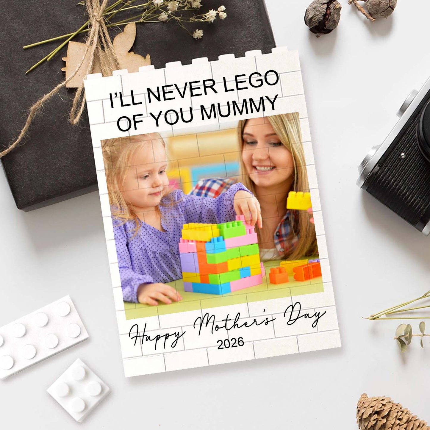Mummy And Me Brick Block | Custom Photo Building Brick Blocks | Personalized Mother's Day Gift | Custom Brick Figures 684280
