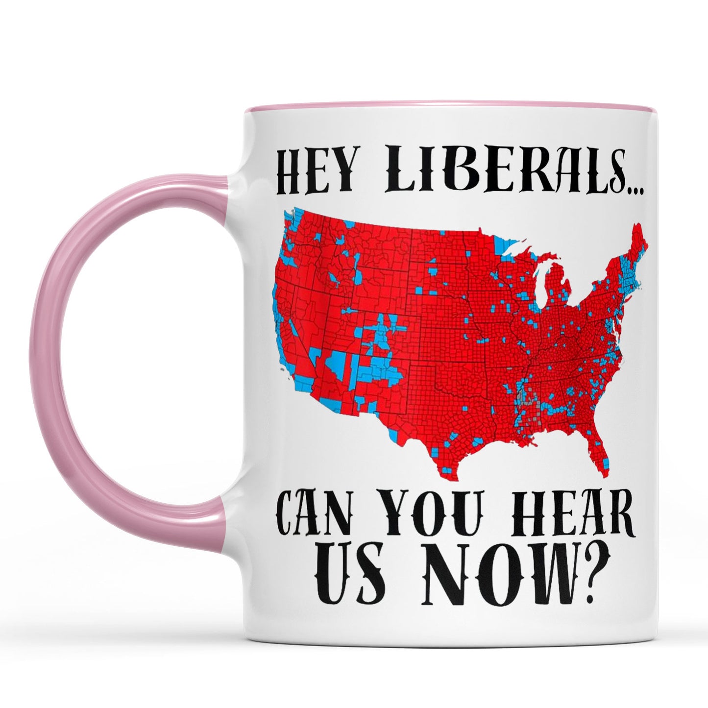 Trump Victory Map, MAGA Trump Can You Hear Us Now Coffee Mug, Red Trump Map 2024 Coffee Mug C1823 - GOP
