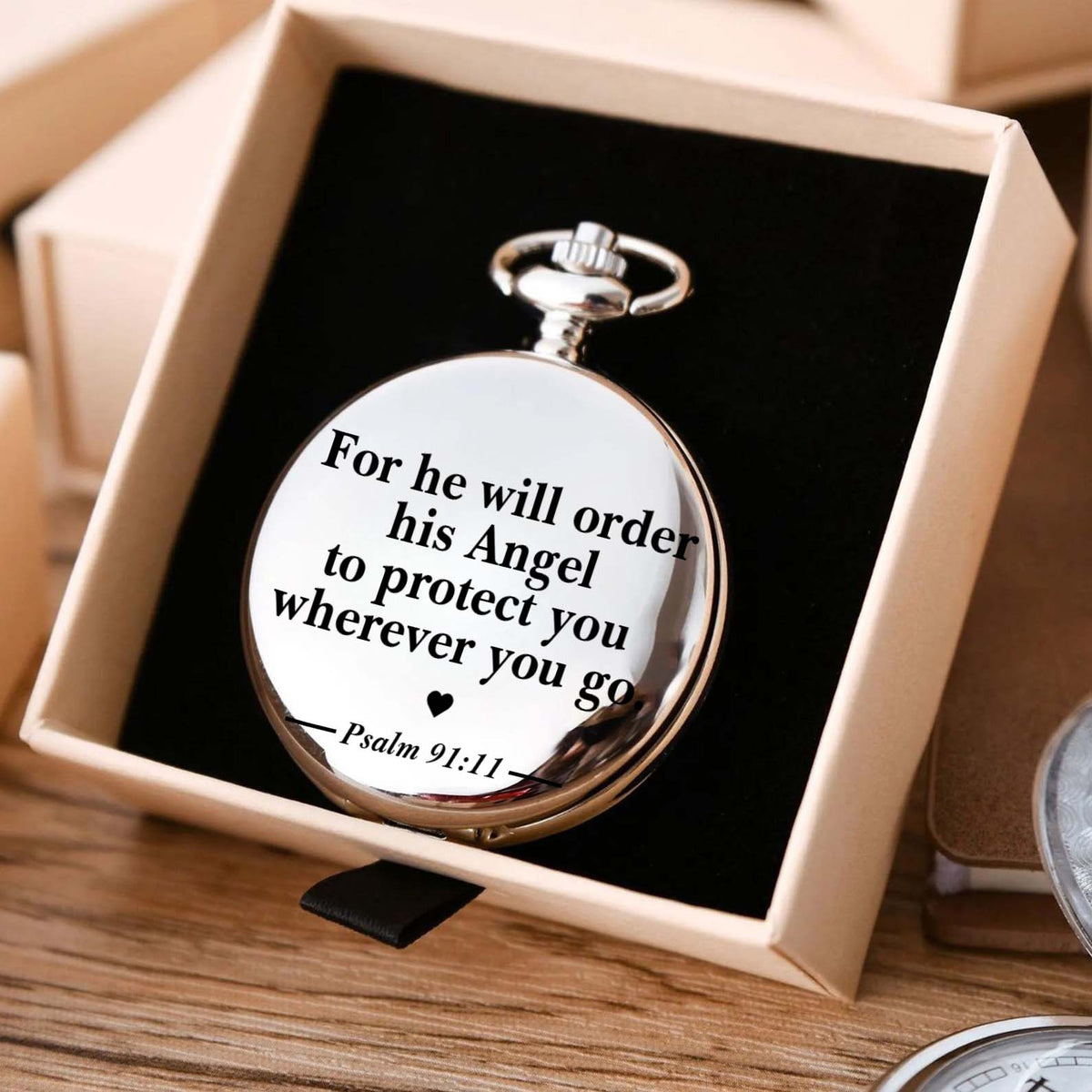 Bible Verse Pocket Watch, Christian Religious Pocket Watch, Christian Faith Pocket Watch Gift for Him 684055