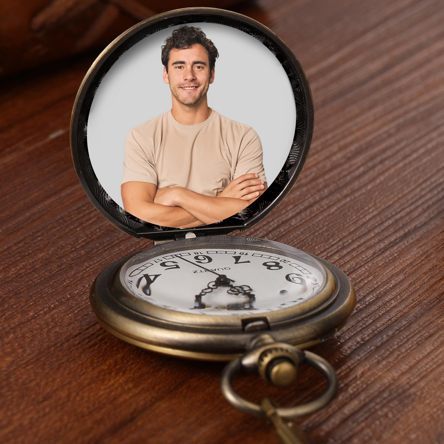 Custom Photo 250 Years Anniversary Pocket Watch | Declaration of Independence Liberty Bell 1776–2026 Pocket Watch 684241