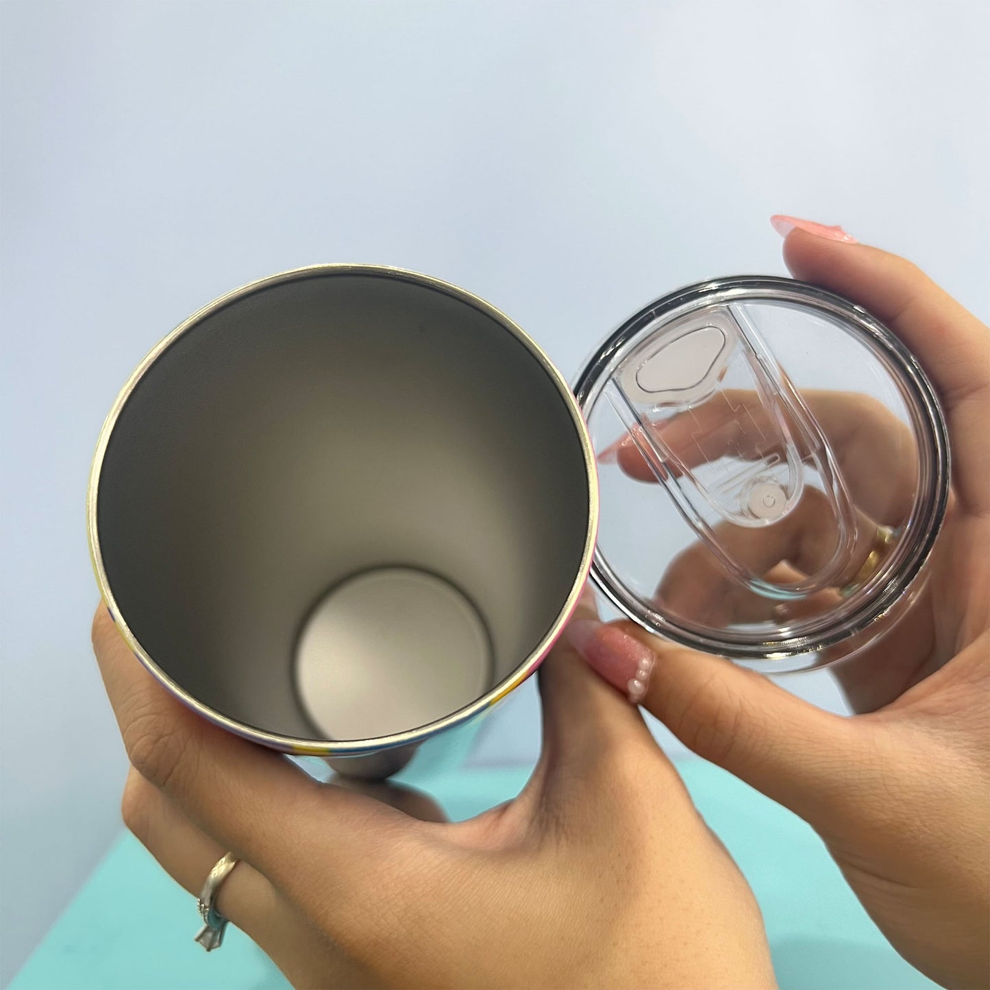 Custom Your Pets Skinny Tumbler - Retro Vintage Pet Portrait Skinny Tumbler - Personalized with Your Own Dog or Cat Photo C937