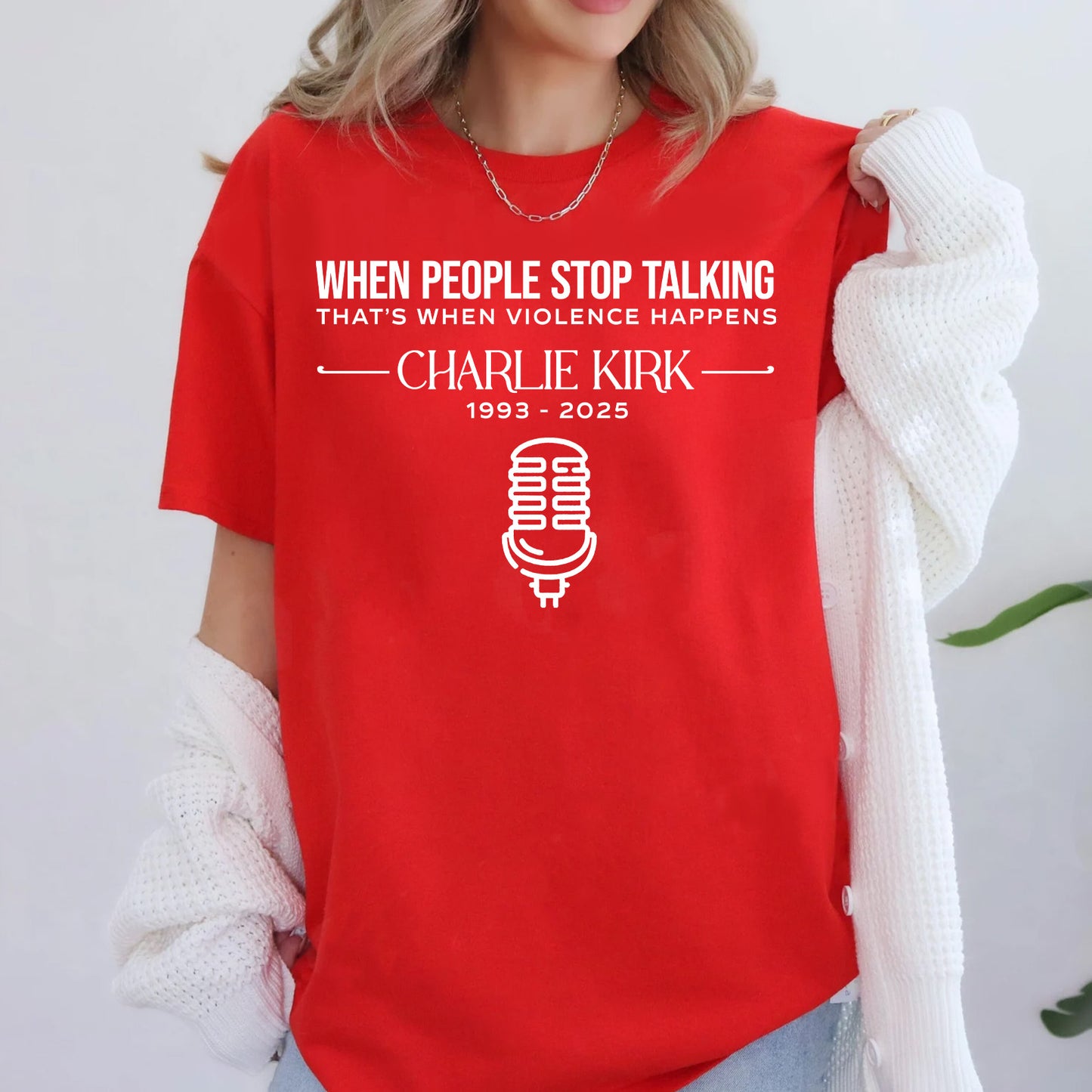 Free Speech Hero Charlie Kirk Shirt | Charlie Kirk Motivational Speech Red Shirt | We Wear Red Charlie Kirk Birthday October 14 682837