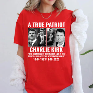 Justice For Charlie Kirk Shirt | Charlie Kirk Red Shirt | We Wear Red Charlie Kirk Birthday October 14 | Red Freedom Shirt 682823