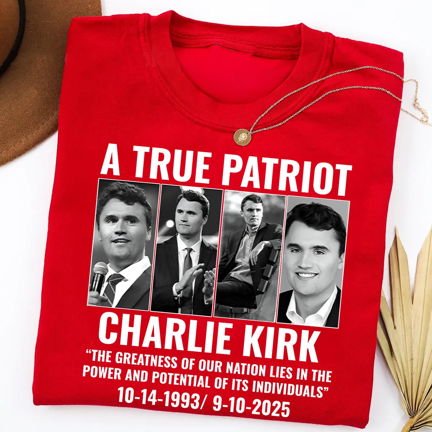 Justice For Charlie Kirk Shirt | Charlie Kirk Red Shirt | We Wear Red Charlie Kirk Birthday October 14 | Red Freedom Shirt 682823