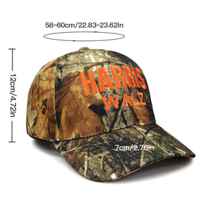 Embroidered Outdoor Adjustable Sun Hat Camouflage 3d Print Walz Sports Casual Baseball Cap Us Harris Presidential Campaign Hat