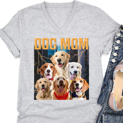 Custom Text Personalized Upload Photo Dog Cat Bright Shirt T775