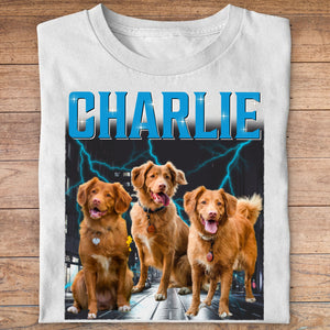 Custom Text Personalized Upload Photo Dog Cat Bright Shirt T775