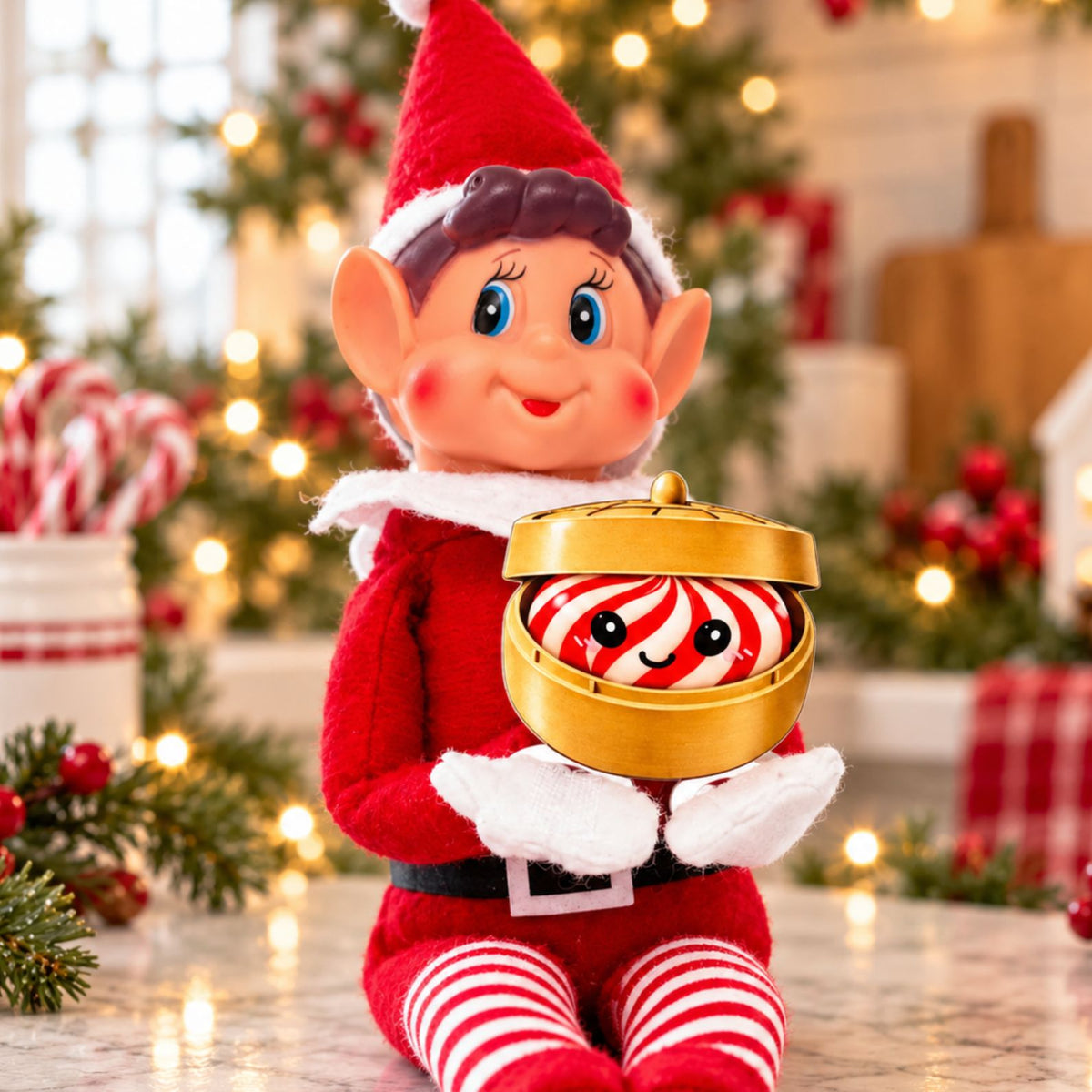 ElfDoh Squishy Inspired Acrylic Prop, Christmas Elf Accessory, Funny Holiday Gift 686673 WFD