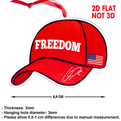 Freedom Charlie Kirk Acrylic Ornament, Justice For Charlie Kirk Ornament, Freedom Christmas Ornament 683244