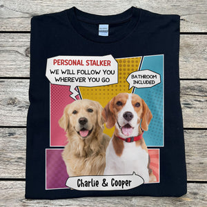 I Will Follow You Personalized Custom Photo Dog Cat Dark Shirt Gift For Dad Mom C768