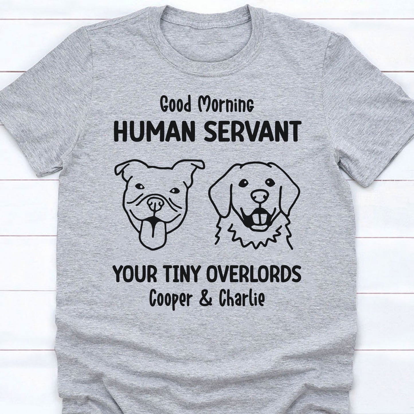To My Human Servant Personalized Custom Photo Dog Cat Bright Shirt C783