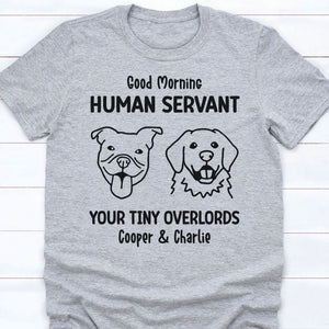 To My Human Servant Personalized Custom Photo Dog Cat Bright Shirt C783