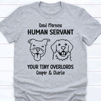To My Human Servant Personalized Custom Photo Dog Cat Bright Shirt C783