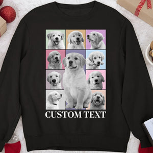 Custom Photo Eras Tour Sweatshirt, Personalized with Your Own Dog or Cat Photo Portrait Sweatshirt C792