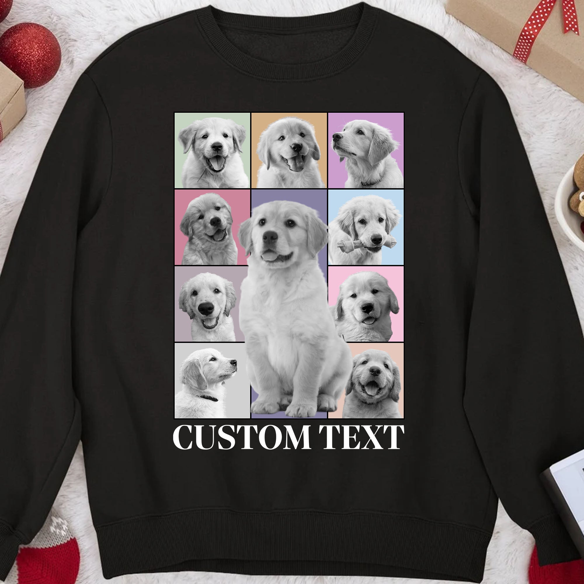 Custom Photo Eras Tour Sweatshirt, Personalized with Your Own Dog or Cat Photo Portrait Sweatshirt C792