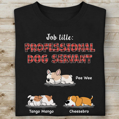Professional Dog Servant, Live Preview Personalized Custom Photo Dog Shirt C852