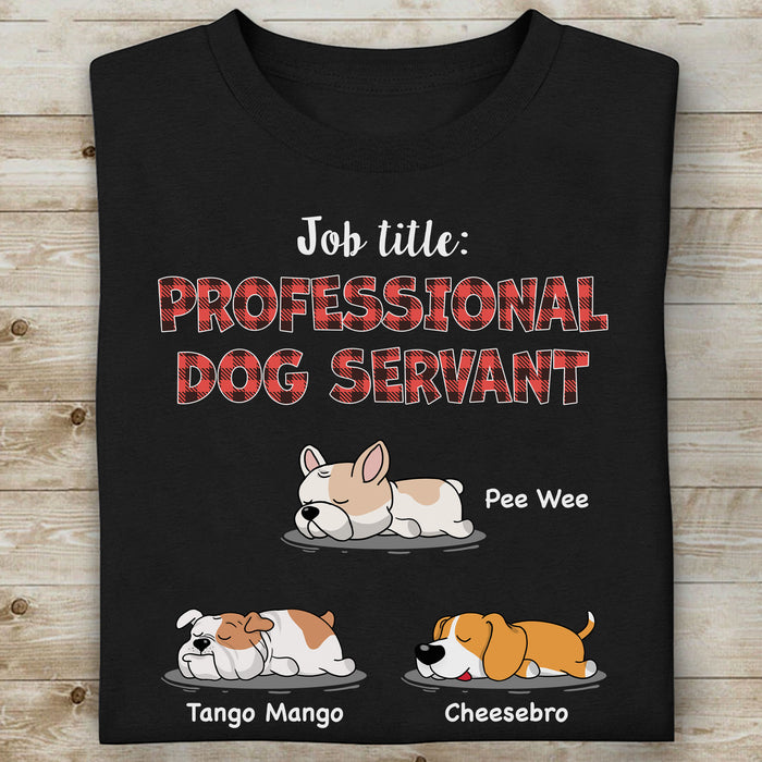 Professional Dog Servant, Live Preview Personalized Custom Photo Dog Shirt C852