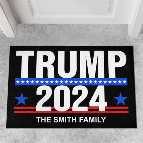 Trump 2024 Doormat | Donald Trump Fan Doormat | Personalized Custom Trump Doormat C949 - GOP
