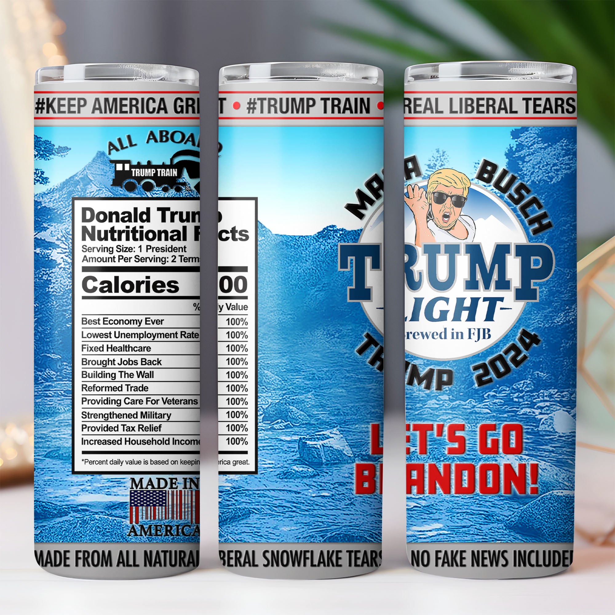 Maga Busch Trump | Donald Trump Homage | Donald Trump Fan Skinny Tumbler C925 - GOP