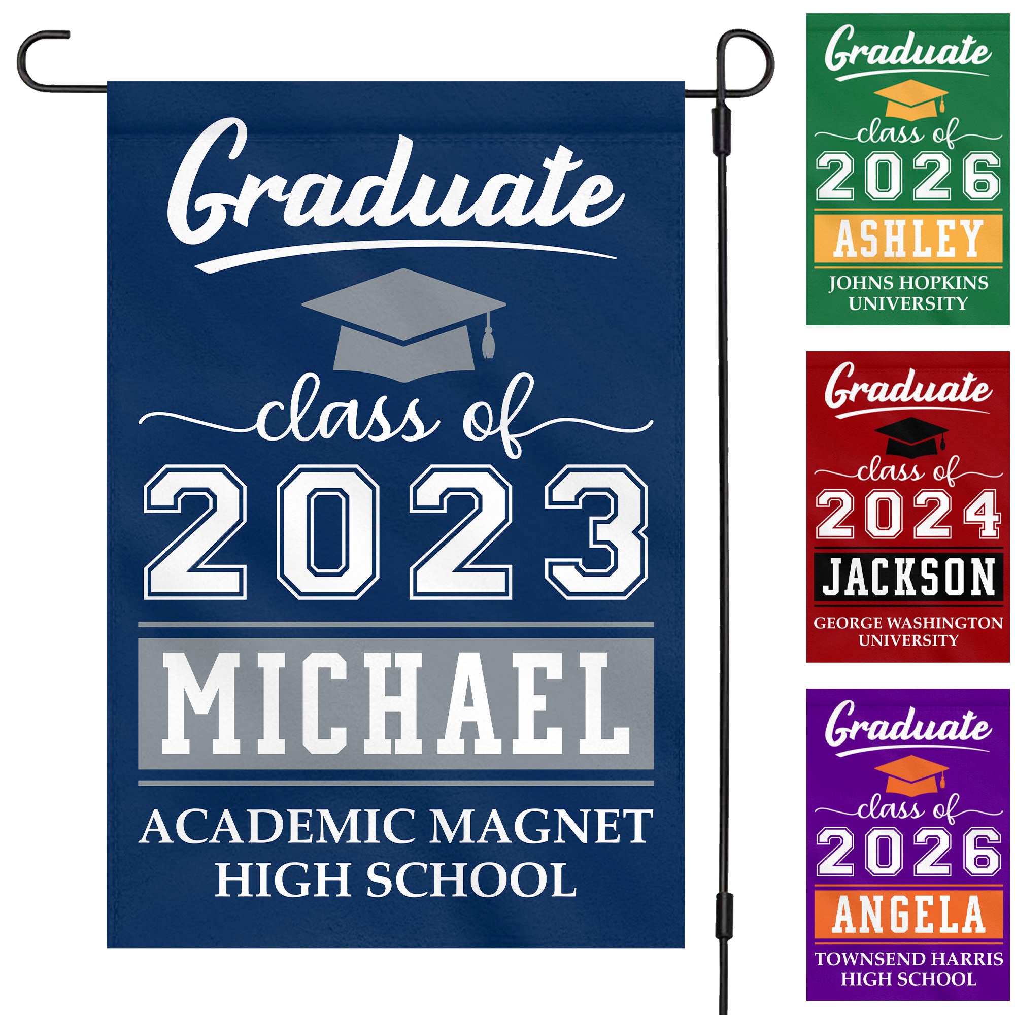 Personalized Graduate Senior Garden Flag Graduation Gift C638