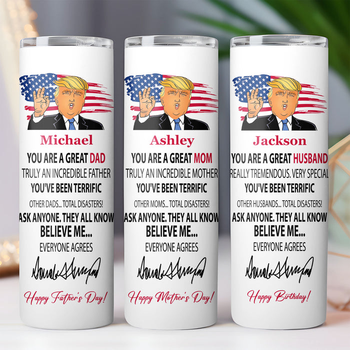 Gifts for Dad from Daughter Son Dad Birthday Gifts Birthday Gifts for Dad Mom Tumbler - GOP