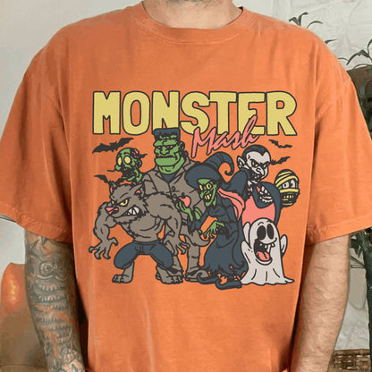 Retro Monster Mash Halloween Shirt