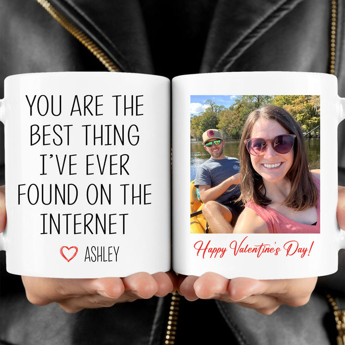 You Are The Best Thing - Personalized Custom Photo Couple Mug - Gift For Couple, Husband Wife, Anniversary, Engagement, Wedding, Valentines Day C861