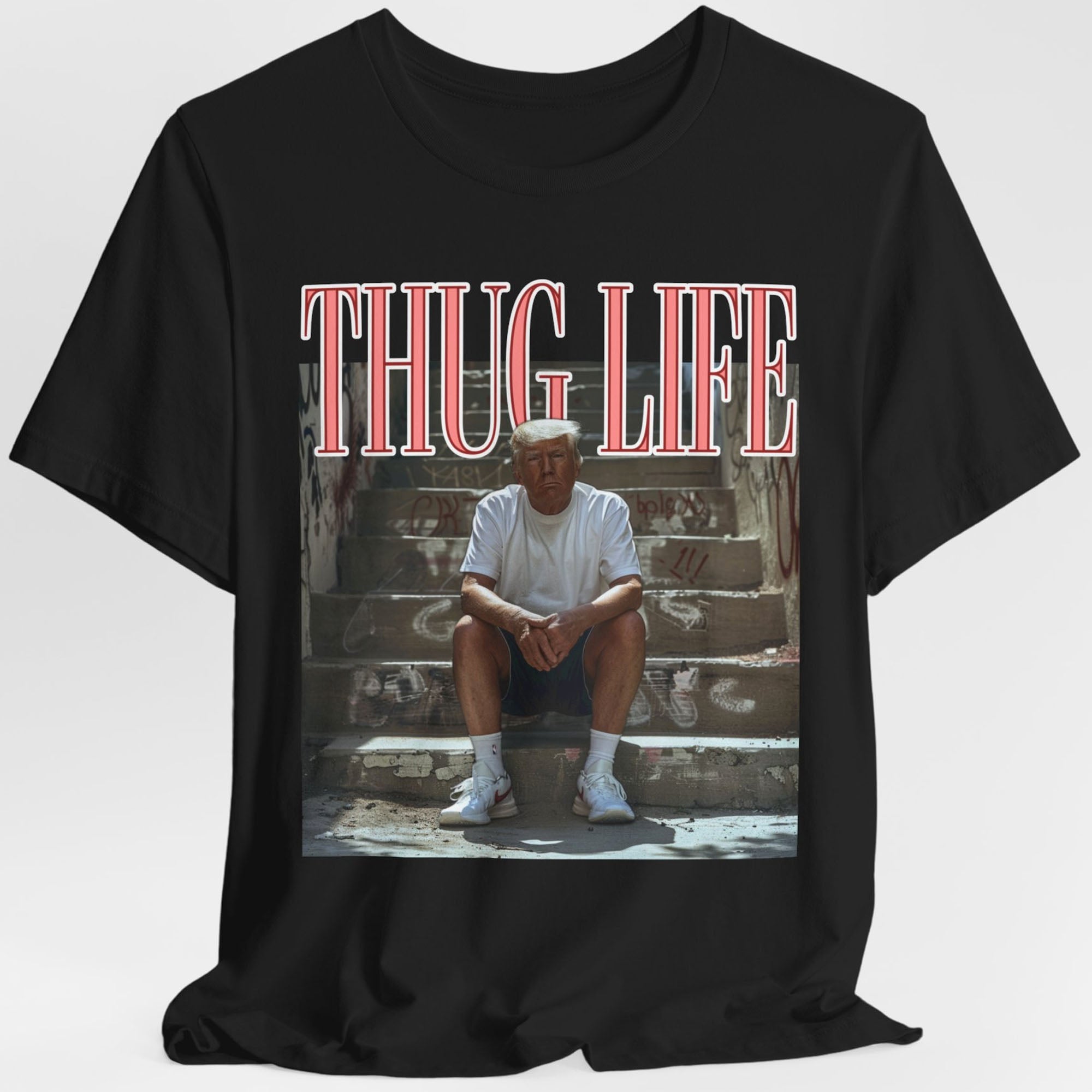 Viral Thug Life Donald Preppy Edgy Shirt | Donald Trump Fan Tees | Personalized Custom Trump Shirt C997 - GOP