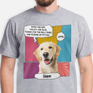 Roses Are Red Violets Are Blue Personalized Custom Photo Dog Cat Bright Shirt C766