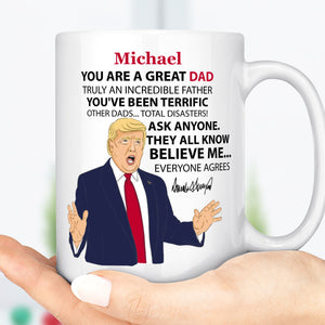 Personalized Title and Name You are Great Mug, Great Father's Day Accent Mug C629 - GOP