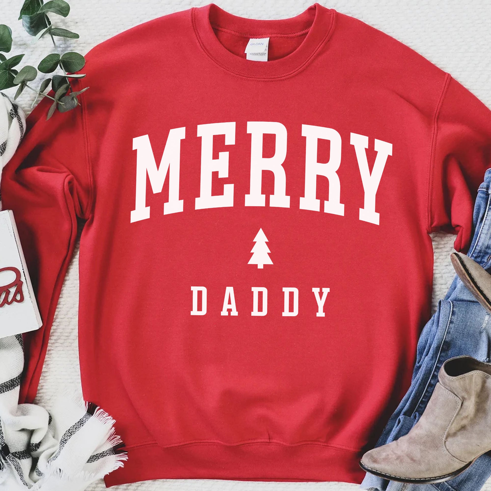 Merry Family Christmas Shirt, Matching Christmas Family Shirt, Personalized Custom Family Sweatshirt C854