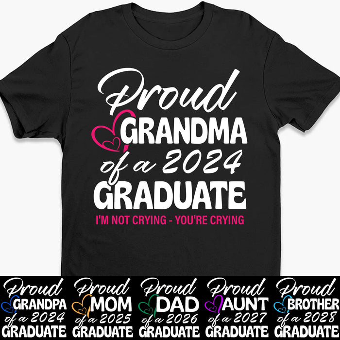 Proud Family Senior 2024 Personalized Custom Graduation Shirt T506V1