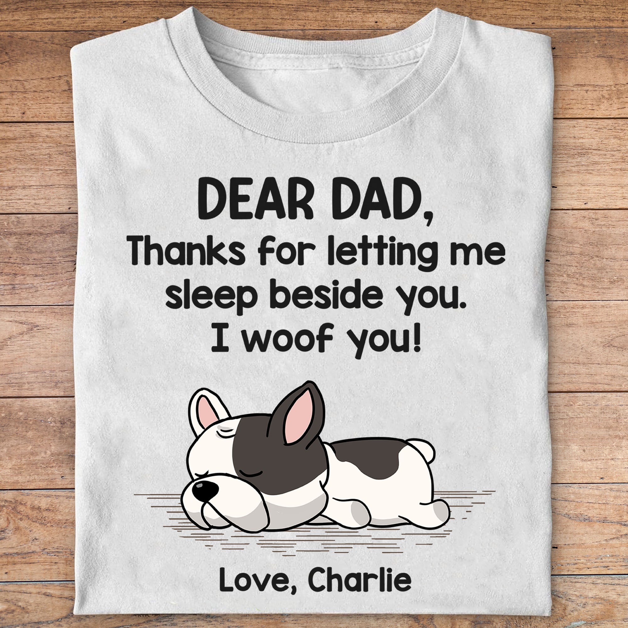 Sleep Beside Dog, Personalized Custom Dog Photo Shirt C865