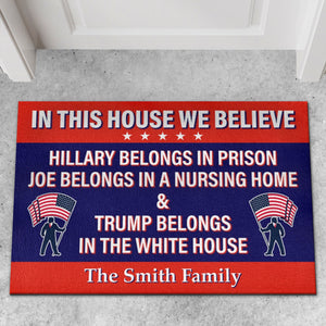 Anti Biden Doormat | Donald Trump Doormat | Personalized Donald Trump Fan Doormat C991 - GOP