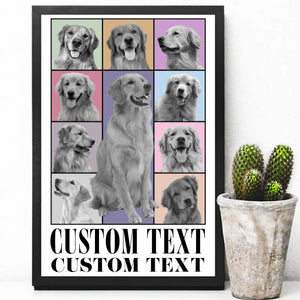 Custom Photo Eras Tour Poster, Personalized with Your Own Dog or Cat Photo Portrait Poster C792P