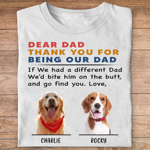 Personalized Custom Photo Dog Cat Shirt Gift For Dad Mom C670